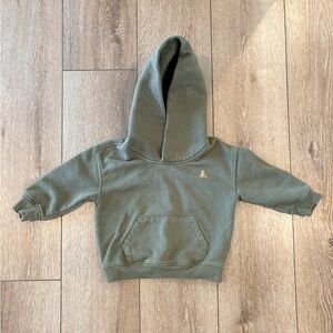 Baby Gap 18-24 months olive green hooded sweatshirt
